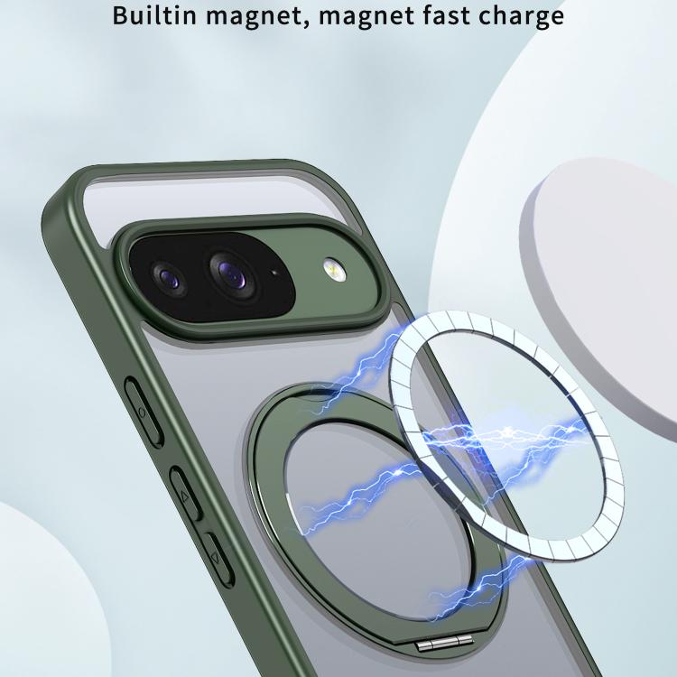 For Google Pixel 9 kalebol MagSafe Metal Ring Holder Phone Case