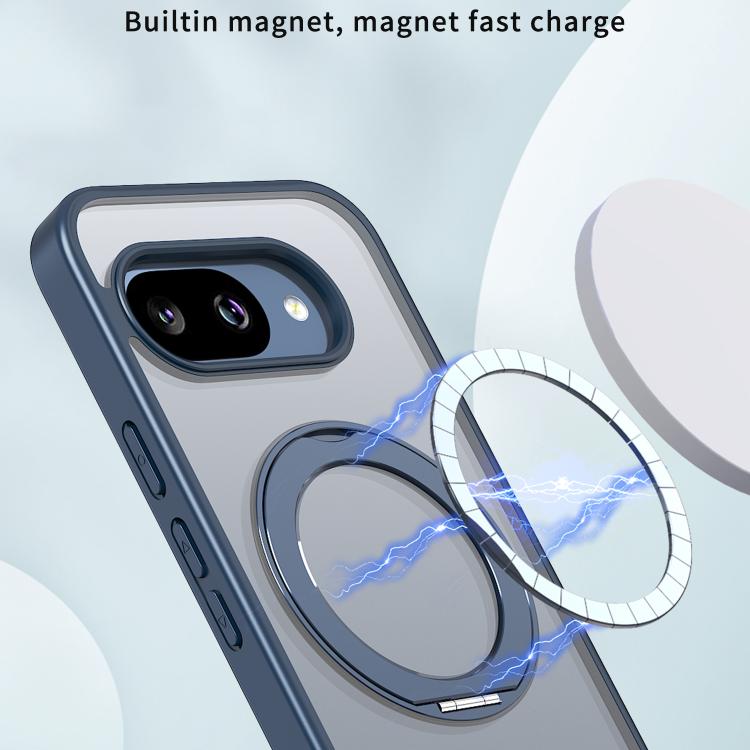 For Google Pixel 9a kalebol MagSafe Metal Ring Holder Phone Case