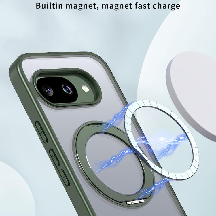 For Google Pixel 9a kalebol MagSafe Metal Ring Holder Phone Case