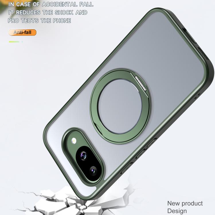 For Google Pixel 9a kalebol MagSafe Metal Ring Holder Phone Case