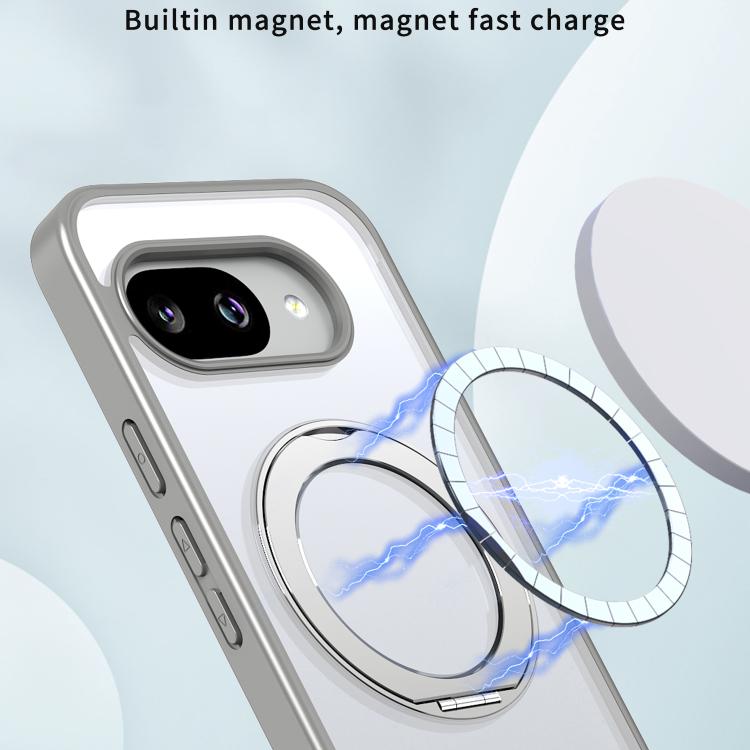 For Google Pixel 9a kalebol MagSafe Metal Ring Holder Phone Case