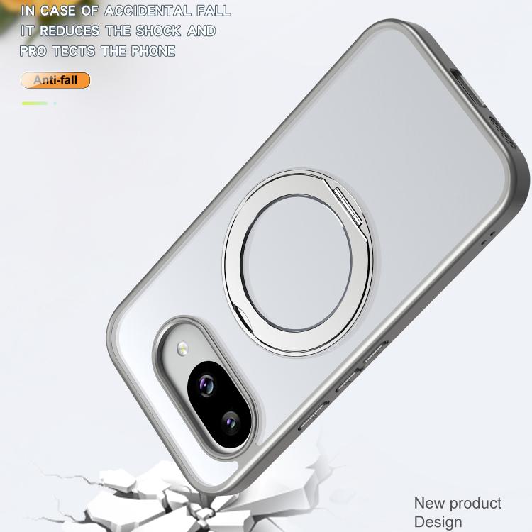 For Google Pixel 9a kalebol MagSafe Metal Ring Holder Phone Case
