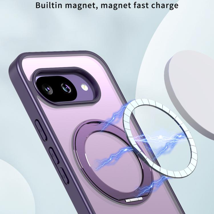 For Google Pixel 9a kalebol MagSafe Metal Ring Holder Phone Case