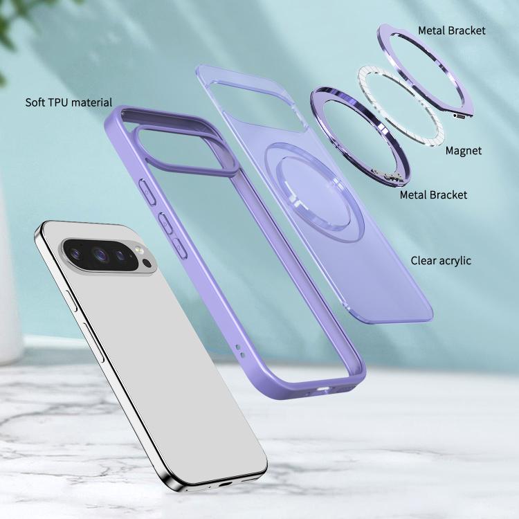 For Google Pixel 9 Pro kalebol MagSafe Metal Ring Holder Phone Case