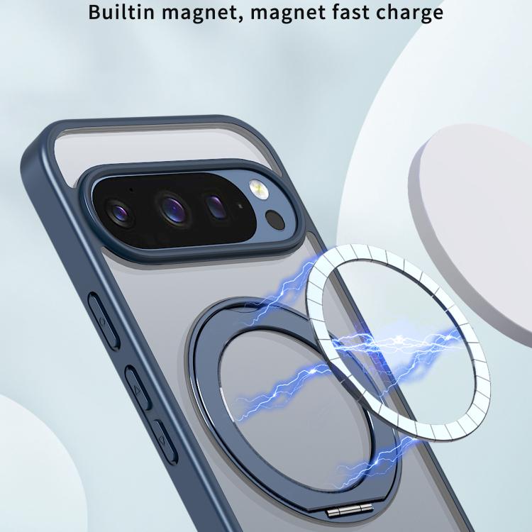 For Google Pixel 9 Pro XL kalebol MagSafe Metal Ring Holder Phone Case
