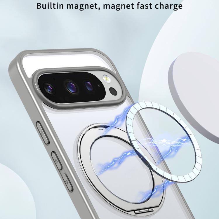 For Google Pixel 9 Pro XL kalebol MagSafe Metal Ring Holder Phone Case
