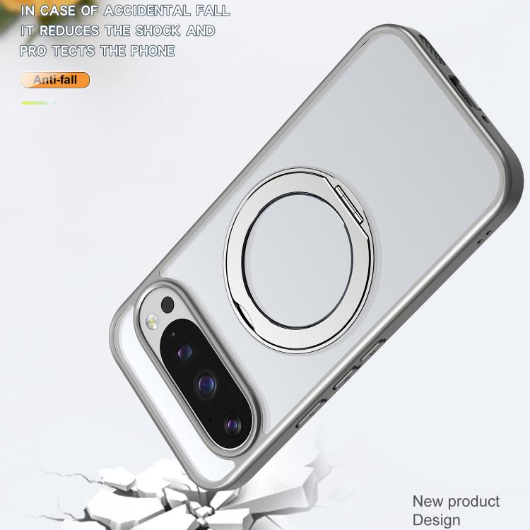 For Google Pixel 9 Pro XL kalebol MagSafe Metal Ring Holder Phone Case
