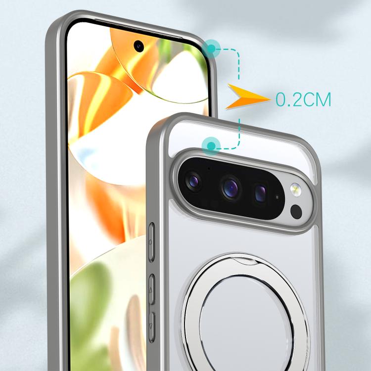 For Google Pixel 9 Pro XL kalebol MagSafe Metal Ring Holder Phone Case