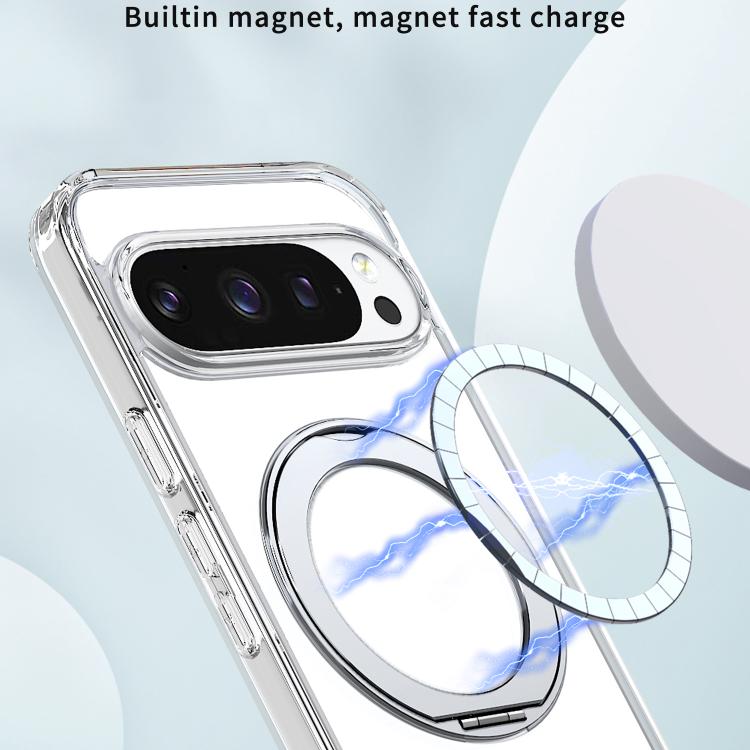 For Google Pixel 9 Pro XL kalebol MagSafe Metal Ring Holder Phone Case