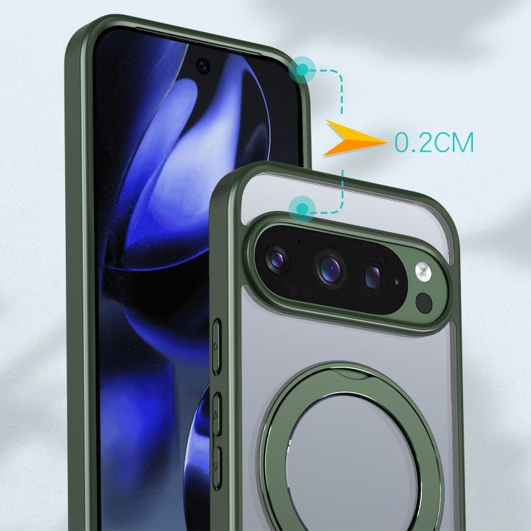 For Google Pixel 10 Pro XL kalebol MagSafe Metal Ring Holder Phone Case