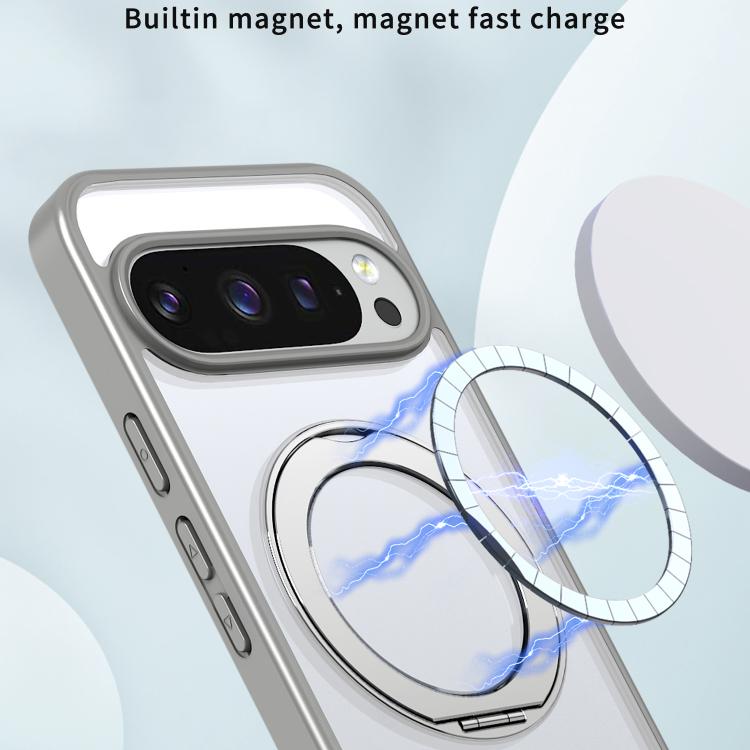 For Google Pixel 10 Pro XL kalebol MagSafe Metal Ring Holder Phone Case