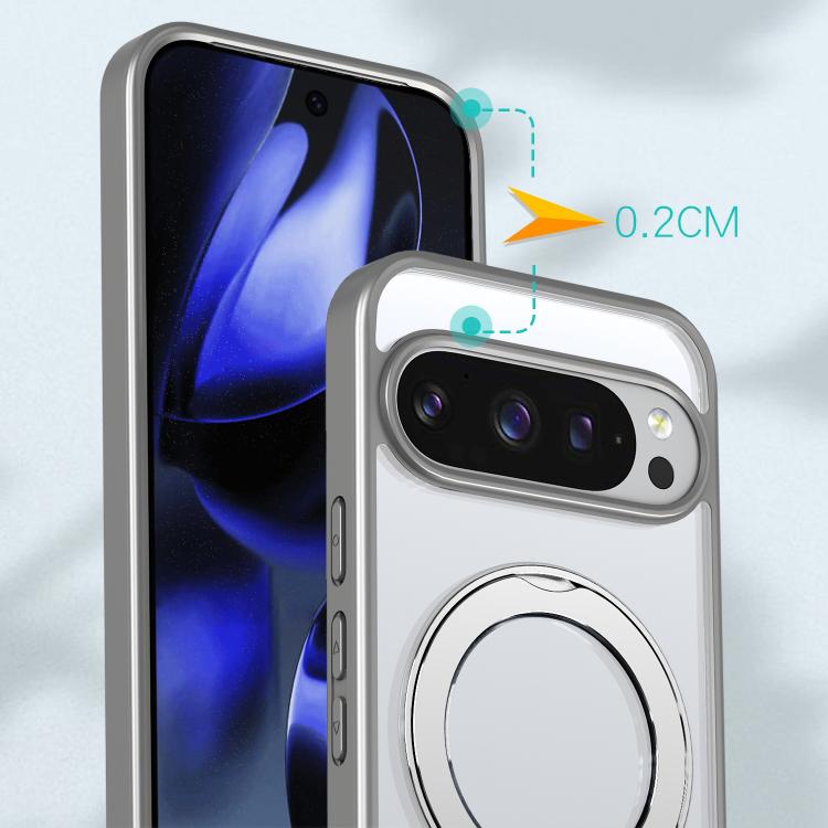 For Google Pixel 10 Pro XL kalebol MagSafe Metal Ring Holder Phone Case
