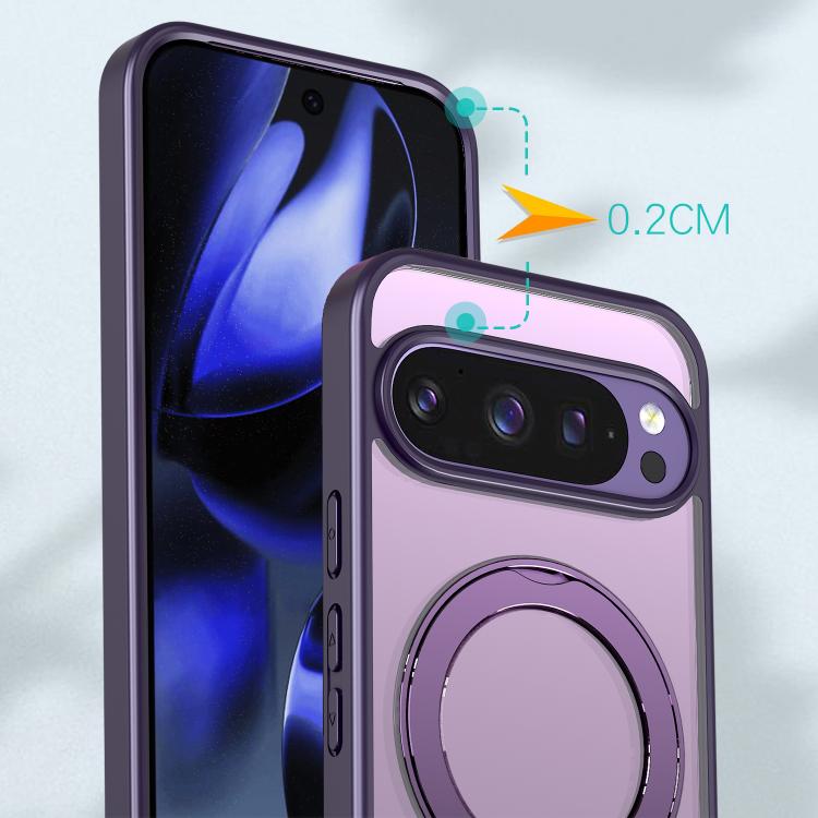 For Google Pixel 10 Pro XL kalebol MagSafe Metal Ring Holder Phone Case