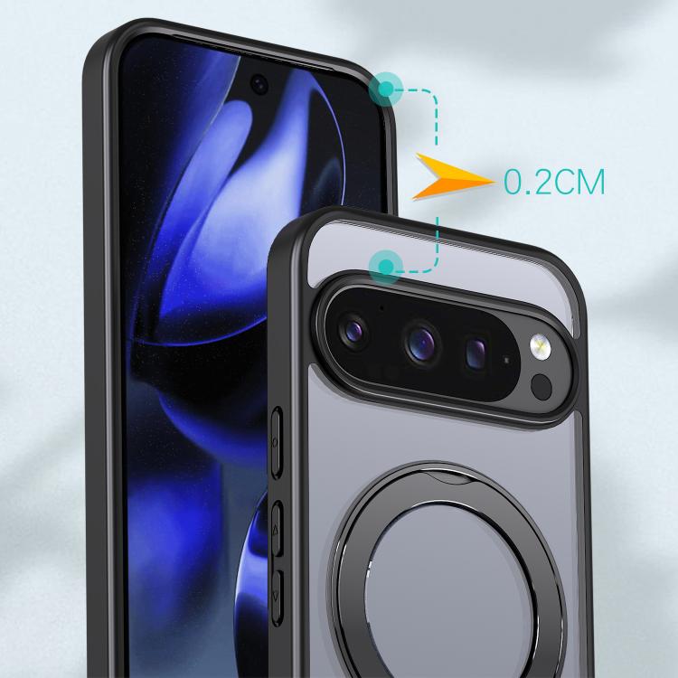 For Google Pixel 10 Pro kalebol MagSafe Metal Ring Holder Phone Case