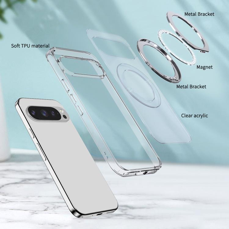 For Google Pixel 10 Pro kalebol MagSafe Metal Ring Holder Phone Case