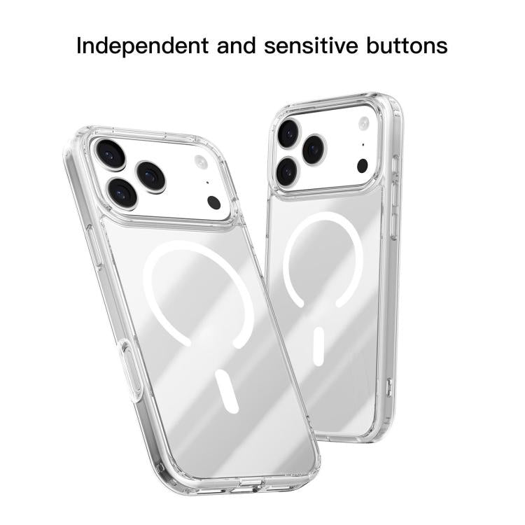 For iPhone 17 Pro Max Mutural Ice Series MagSafe Magnetic TPU Phone Case - Transparent