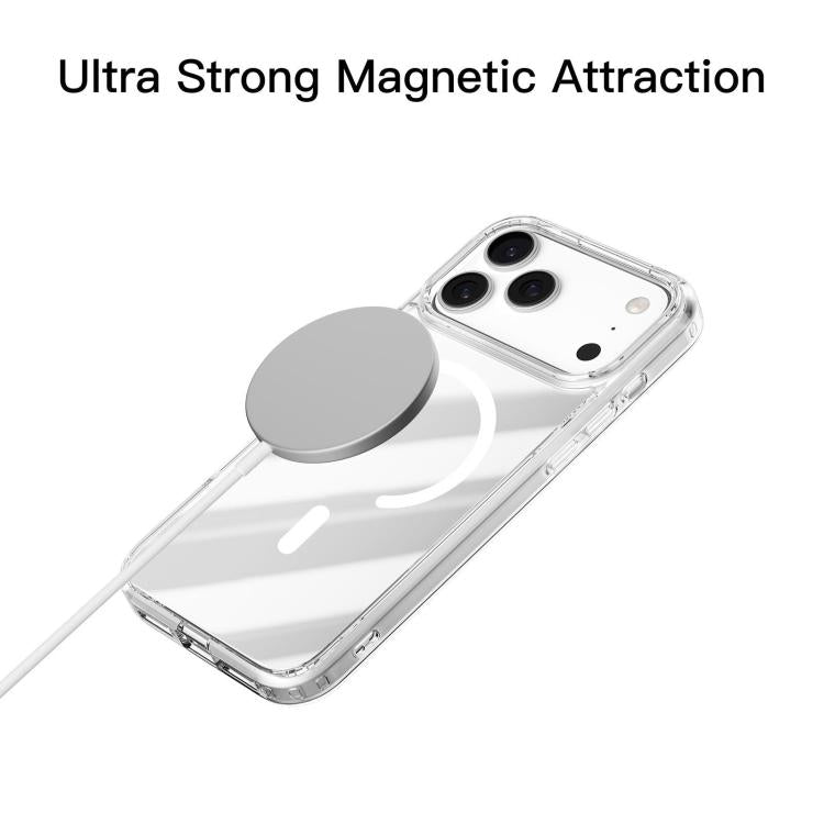 For iPhone 17 Pro Max Mutural Ice Series MagSafe Magnetic TPU Phone Case - Transparent