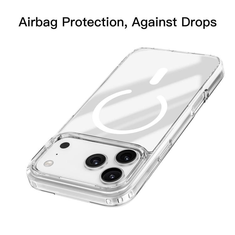For iPhone 17 Pro Max Mutural Ice Series MagSafe Magnetic TPU Phone Case - Transparent