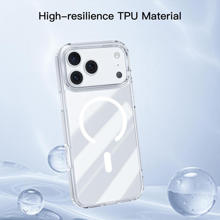 For iPhone 17 Pro Max Mutural Ice Series MagSafe Magnetic TPU Phone Case - Transparent