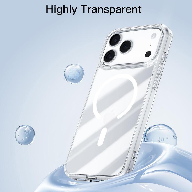 For iPhone 17 Pro Max Mutural Ice Series MagSafe Magnetic TPU Phone Case - Transparent