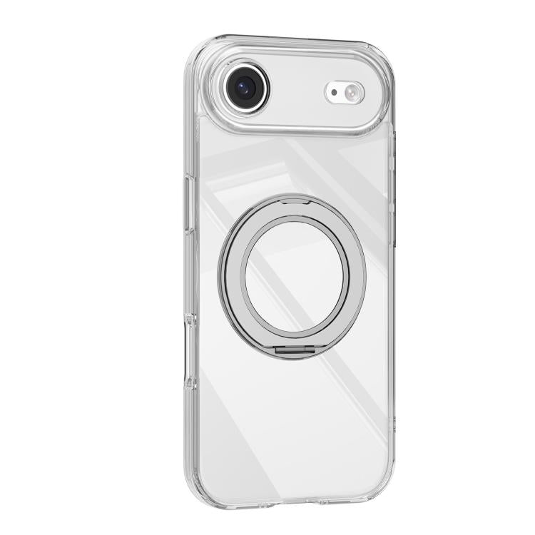 For iPhone Air Mutural Ice Amber Series MagSafe Holder TPU Phone Case - Transparent