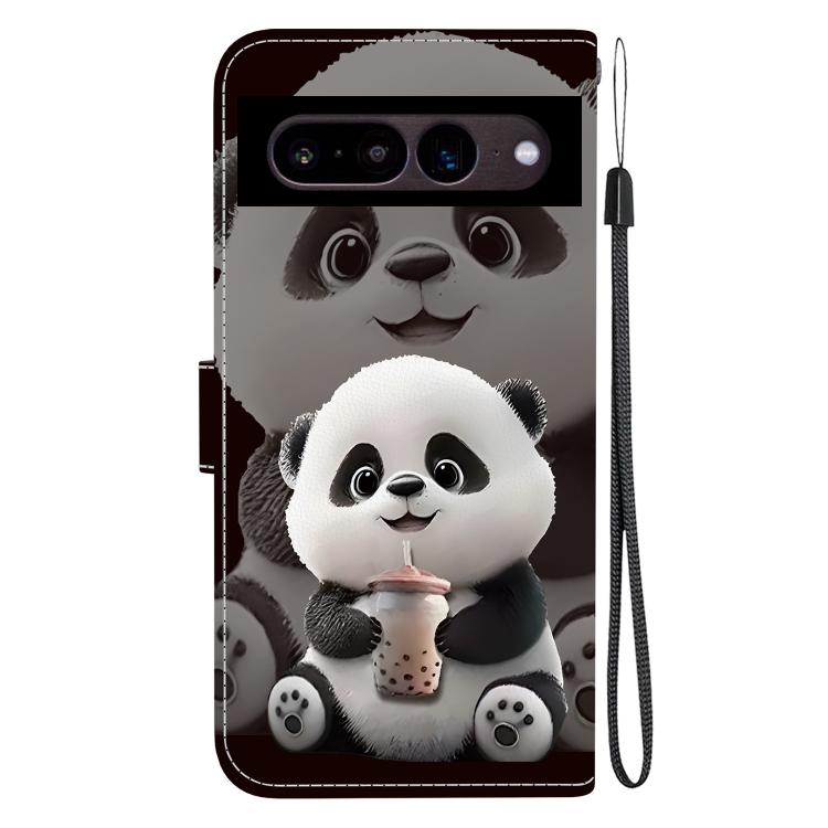 For Google Pixel 7 Crystal Texture Colored Drawing Leather Phone Case