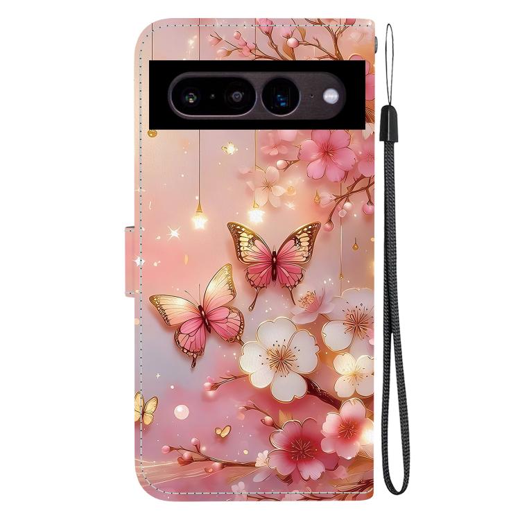 For Google Pixel 7 Crystal Texture Colored Drawing Leather Phone Case