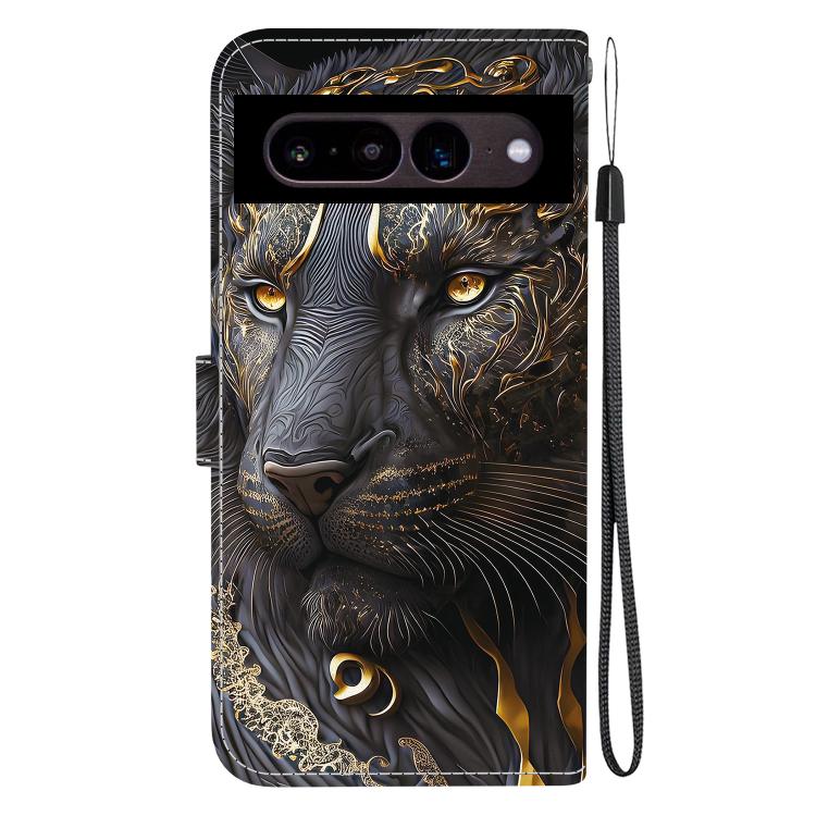 For Google Pixel 7 Crystal Texture Colored Drawing Leather Phone Case