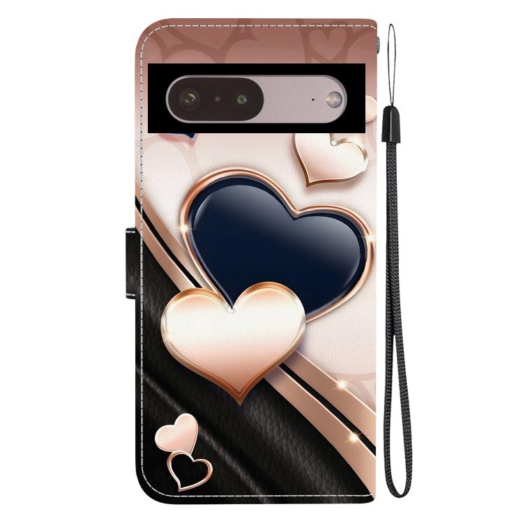 For Google Pixel 7 Pro Crystal Texture Colored Drawing Leather Phone Case