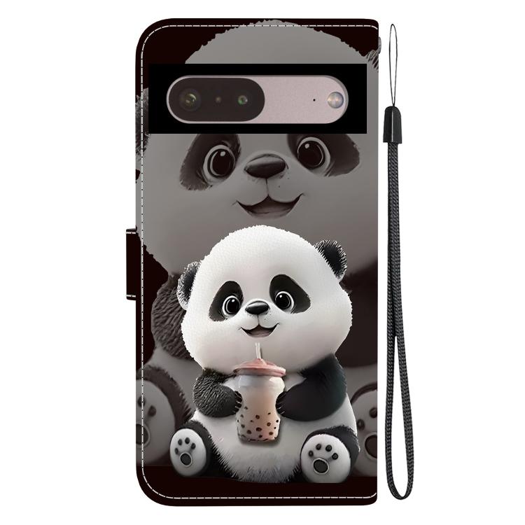 For Google Pixel 7 Pro Crystal Texture Colored Drawing Leather Phone Case