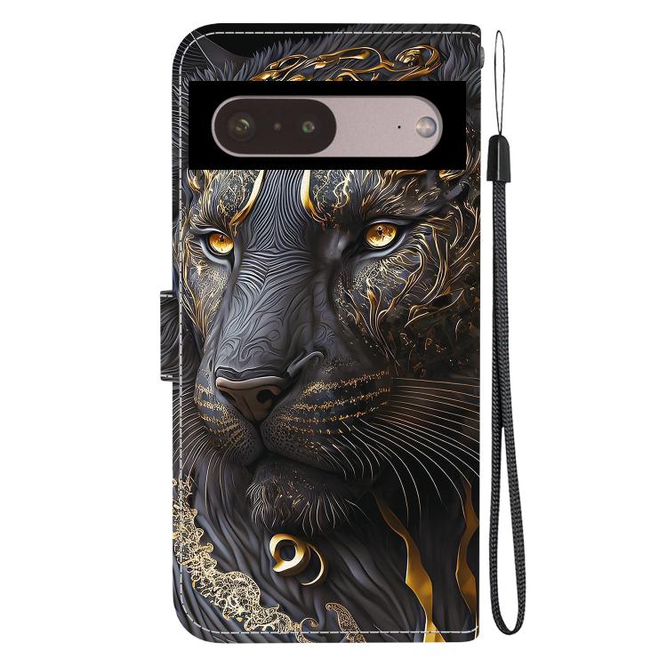 For Google Pixel 7 Pro Crystal Texture Colored Drawing Leather Phone Case