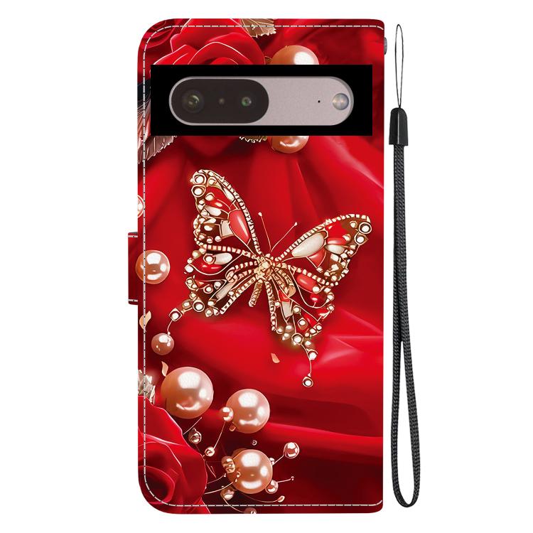 For Google Pixel 7 Pro Crystal Texture Colored Drawing Leather Phone Case