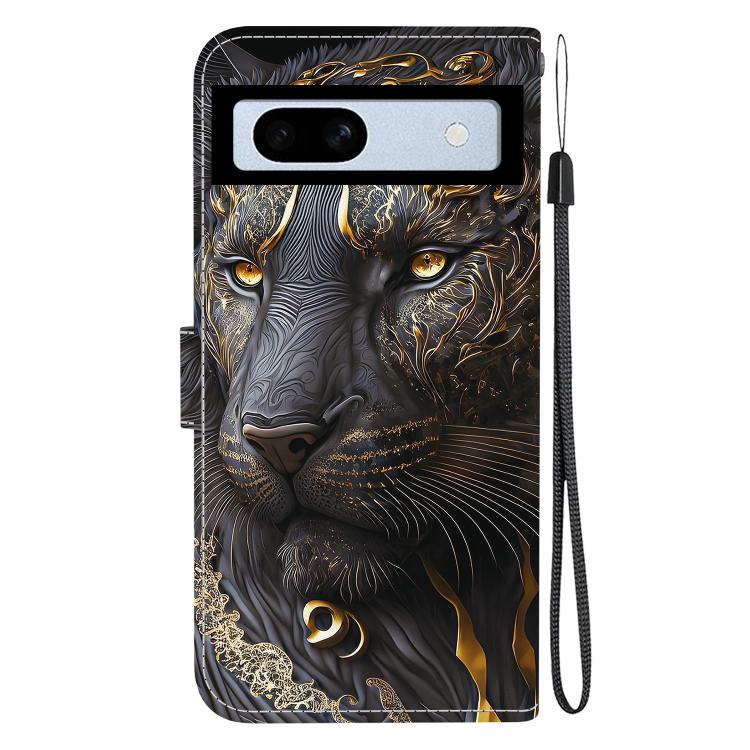 For Google Pixel 7a Crystal Texture Colored Drawing Leather Phone Case