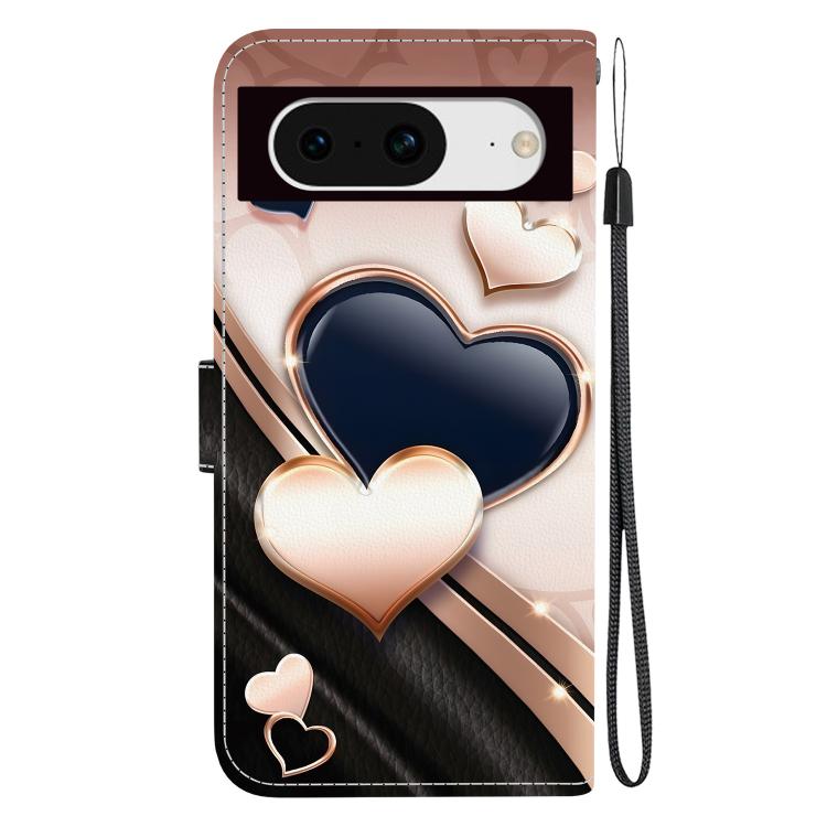For Google Pixel 8 Crystal Texture Colored Drawing Leather Phone Case