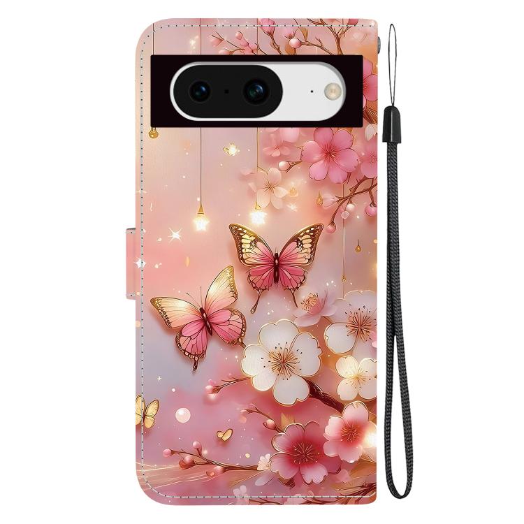 For Google Pixel 8 Crystal Texture Colored Drawing Leather Phone Case
