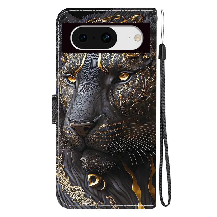 For Google Pixel 8 Crystal Texture Colored Drawing Leather Phone Case