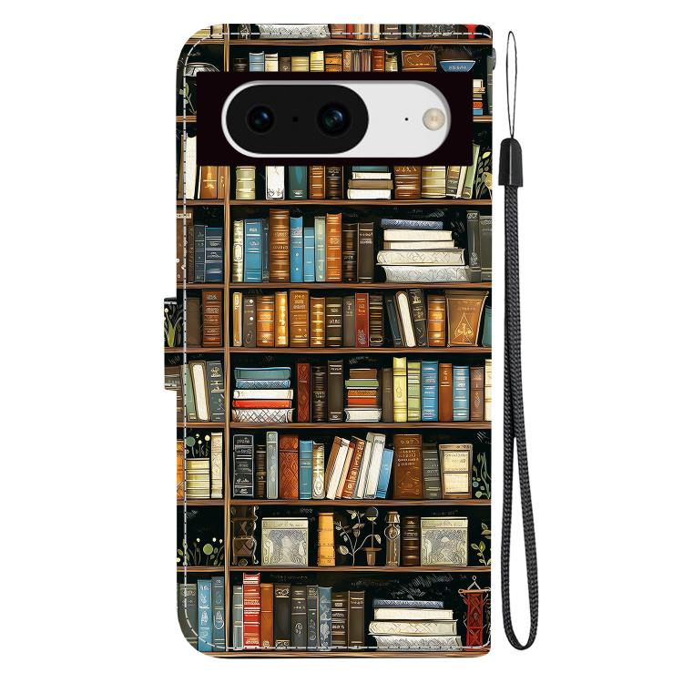 For Google Pixel 8 Crystal Texture Colored Drawing Leather Phone Case