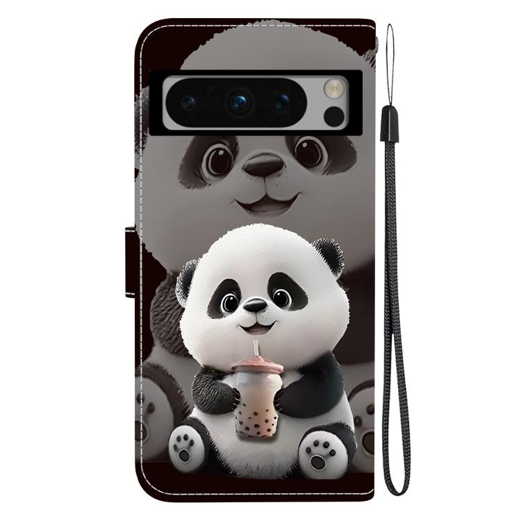 For Google Pixel 8 Pro Crystal Texture Colored Drawing Leather Phone Case