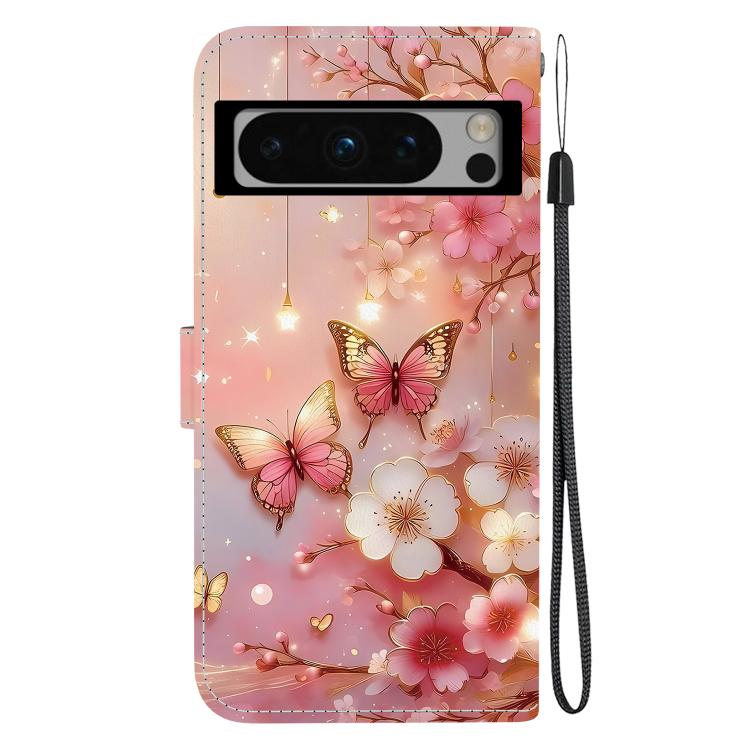 For Google Pixel 8 Pro Crystal Texture Colored Drawing Leather Phone Case