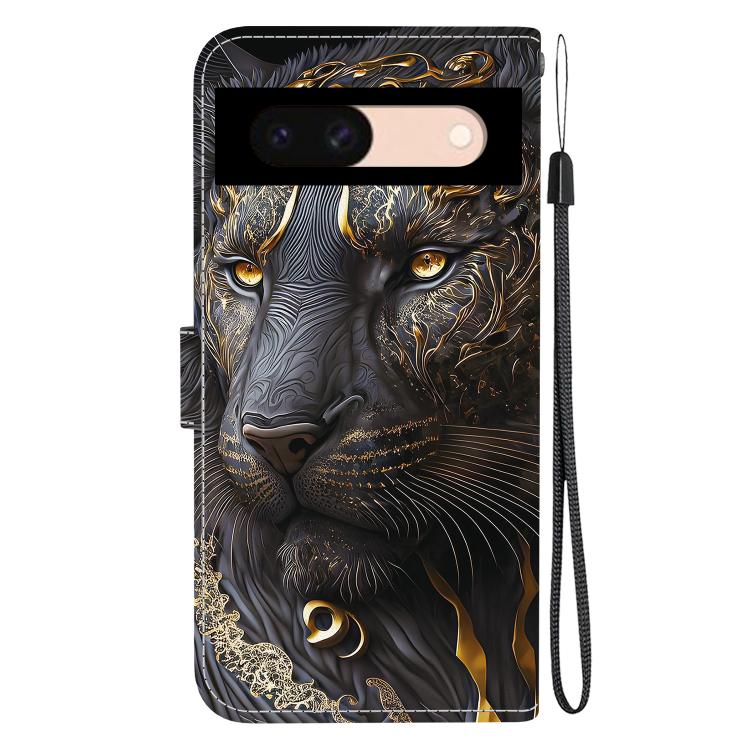 For Google Pixel 8a Crystal Texture Colored Drawing Leather Phone Case