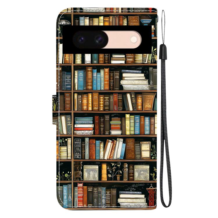 For Google Pixel 8a Crystal Texture Colored Drawing Leather Phone Case