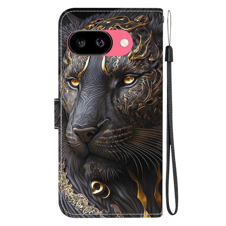 For Google Pixel 9a Crystal Texture Colored Drawing Leather Phone Case