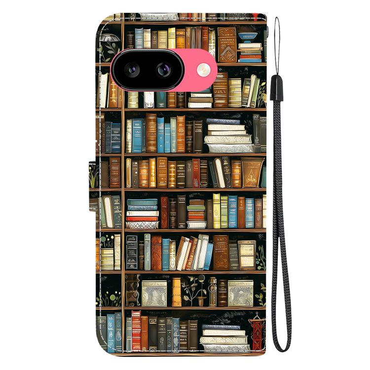 For Google Pixel 9a Crystal Texture Colored Drawing Leather Phone Case