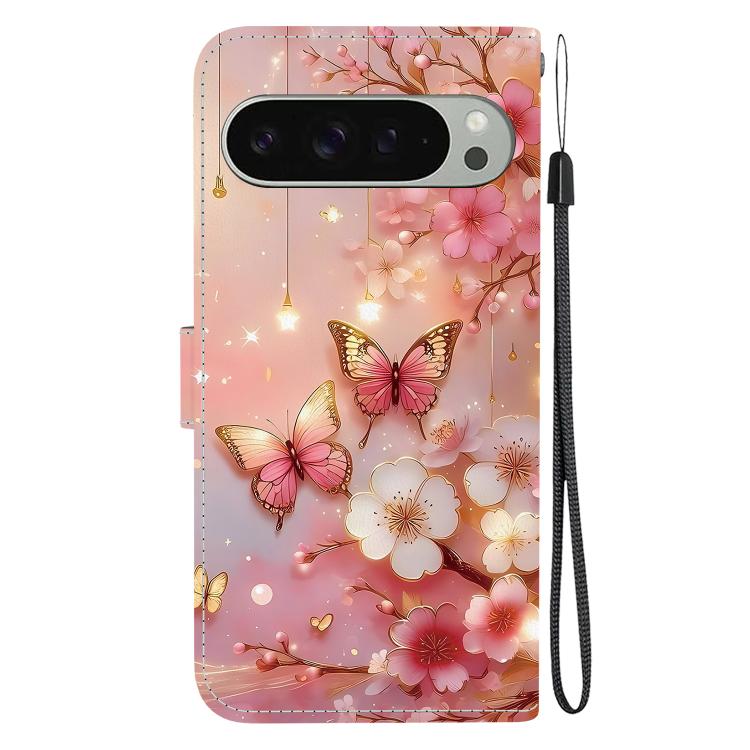 For Google Pixel 9 / Pixel 9 Pro Crystal Texture Colored Drawing Leather Phone Case