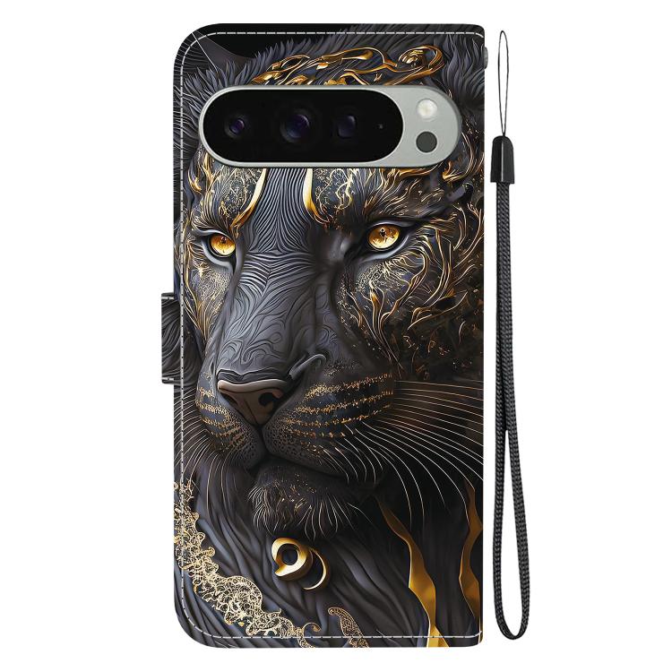 For Google Pixel 9 / Pixel 9 Pro Crystal Texture Colored Drawing Leather Phone Case