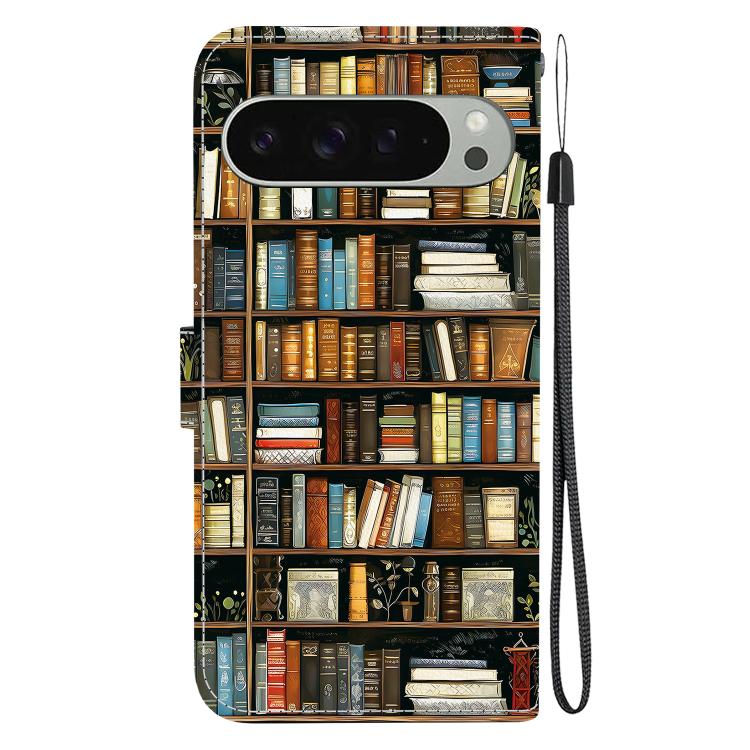 For Google Pixel 9 / Pixel 9 Pro Crystal Texture Colored Drawing Leather Phone Case