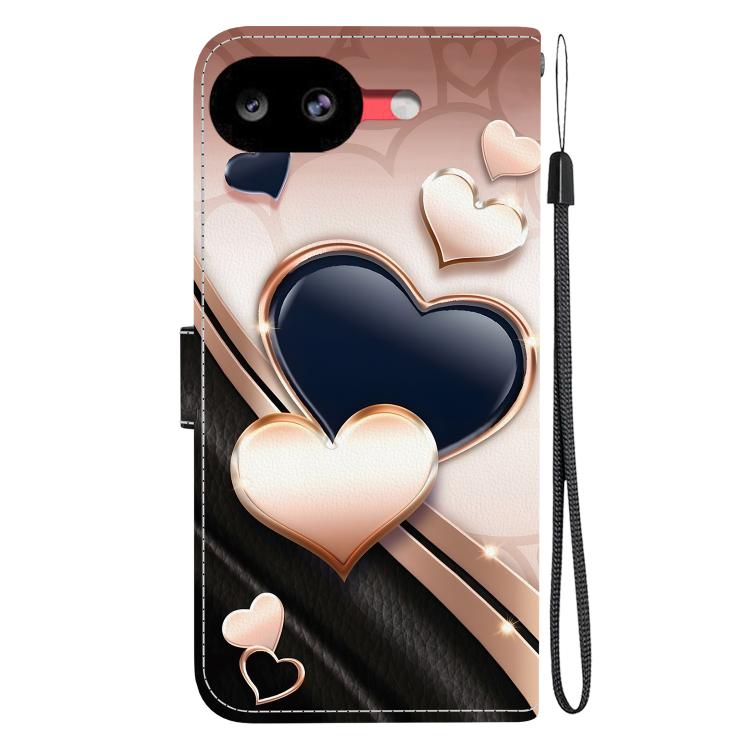 For Google Pixel 10a Crystal Texture Colored Drawing Leather Phone Case