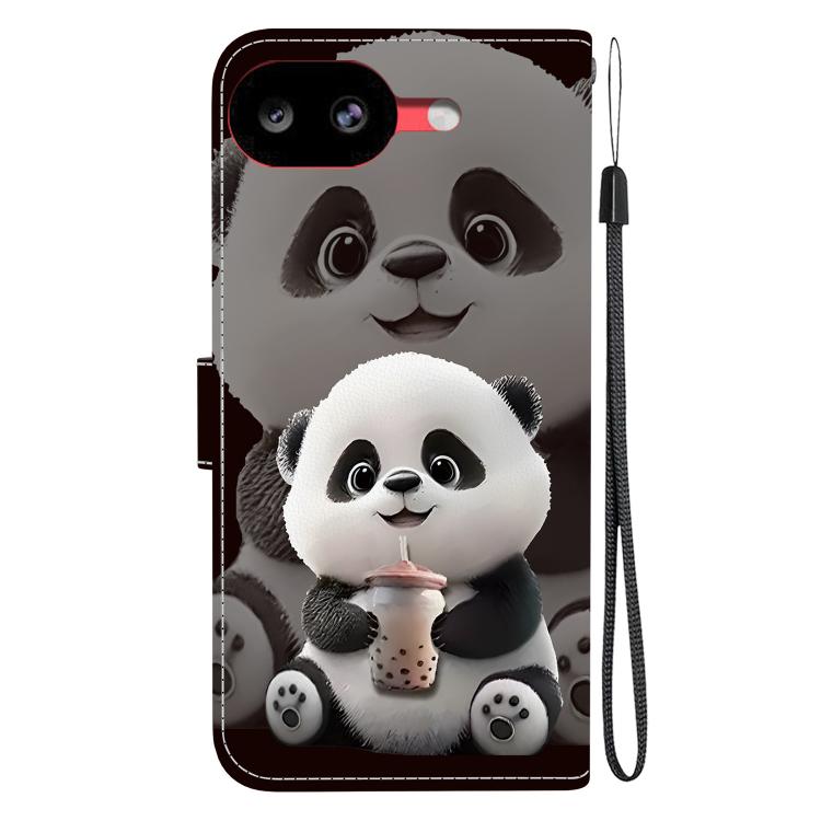 For Google Pixel 10a Crystal Texture Colored Drawing Leather Phone Case