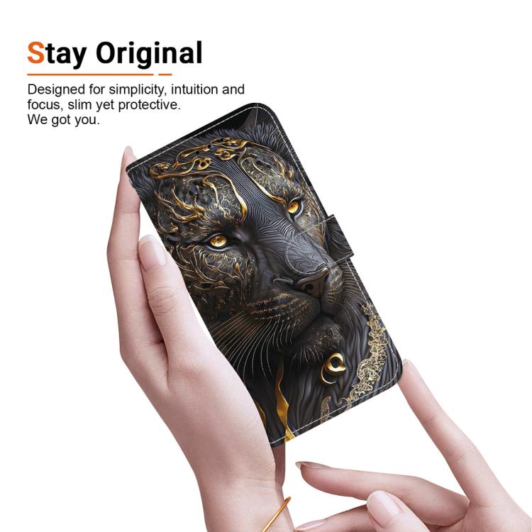 For Google Pixel 10a Crystal Texture Colored Drawing Leather Phone Case