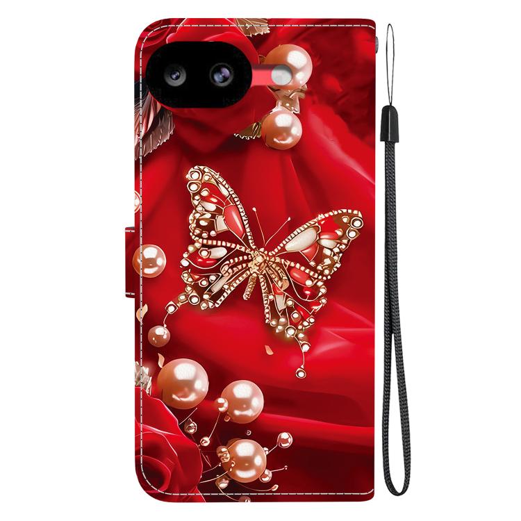 For Google Pixel 10a Crystal Texture Colored Drawing Leather Phone Case